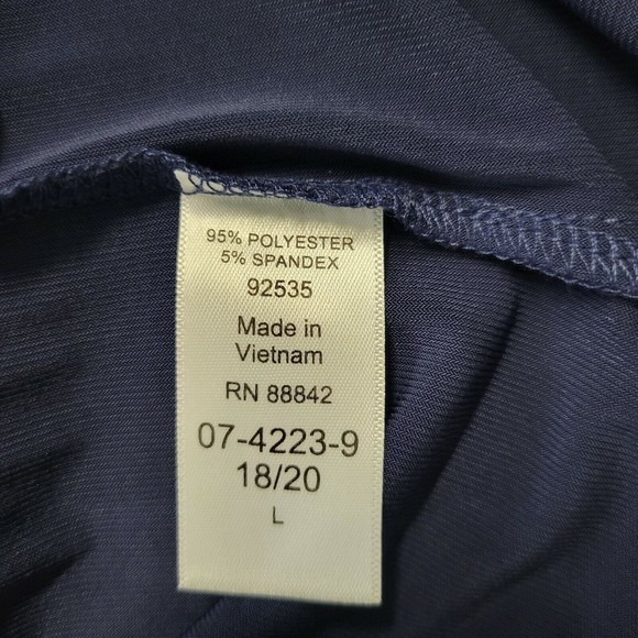 Woman Within Shirt Dress Multicolor Floral Print Sleeve Zip Detail Large 18/20 - Picture 7 of 7